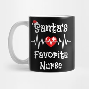 Santa's Favorite Nurse Nursing Christmas 2022 Mug